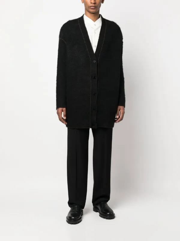 ジルサンダー　ウール　カーディガン　黒　36 イタリア製 ジルサンダー ウール カーディガン 黒 36 イタリア製