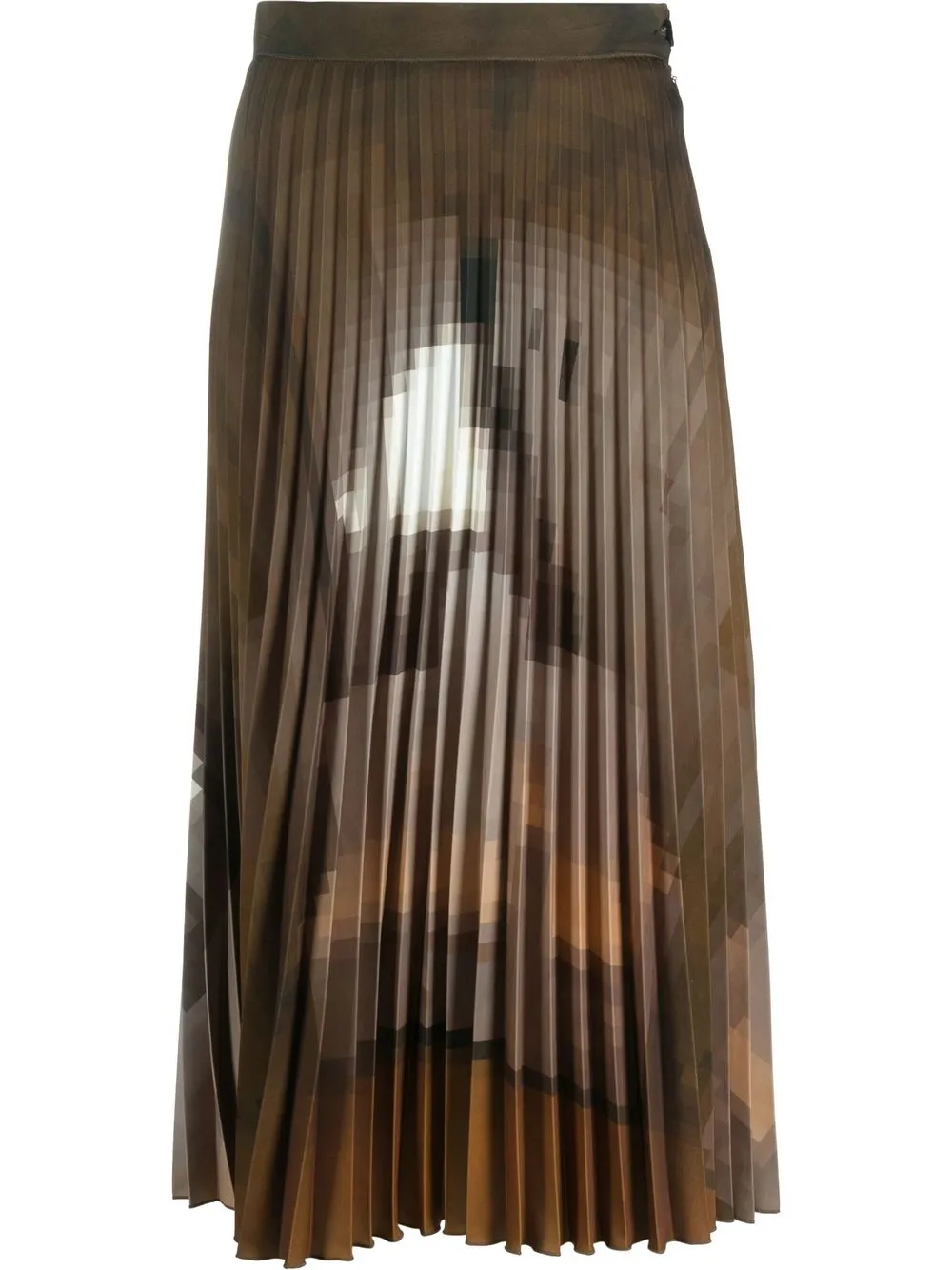 

MM6 Maison Margiela Pixelated pleated skirt - Green