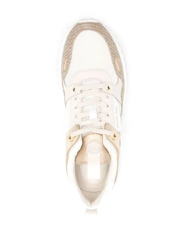関税込 MICHAEL MICHAEL KORS ロゴプレート スニーカー レザー Hayes Leopard Logo and Leather Platform Sneaker | Michael