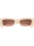 GCDS rectangular tinted sunglasses - Neutrals