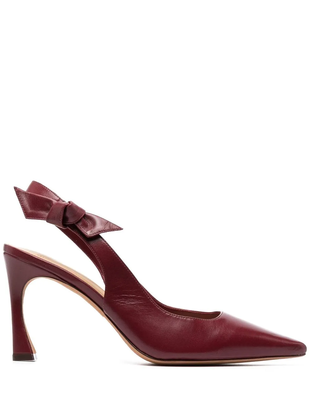 

Alexandre Birman bow-detail leather slingback pumps - Red