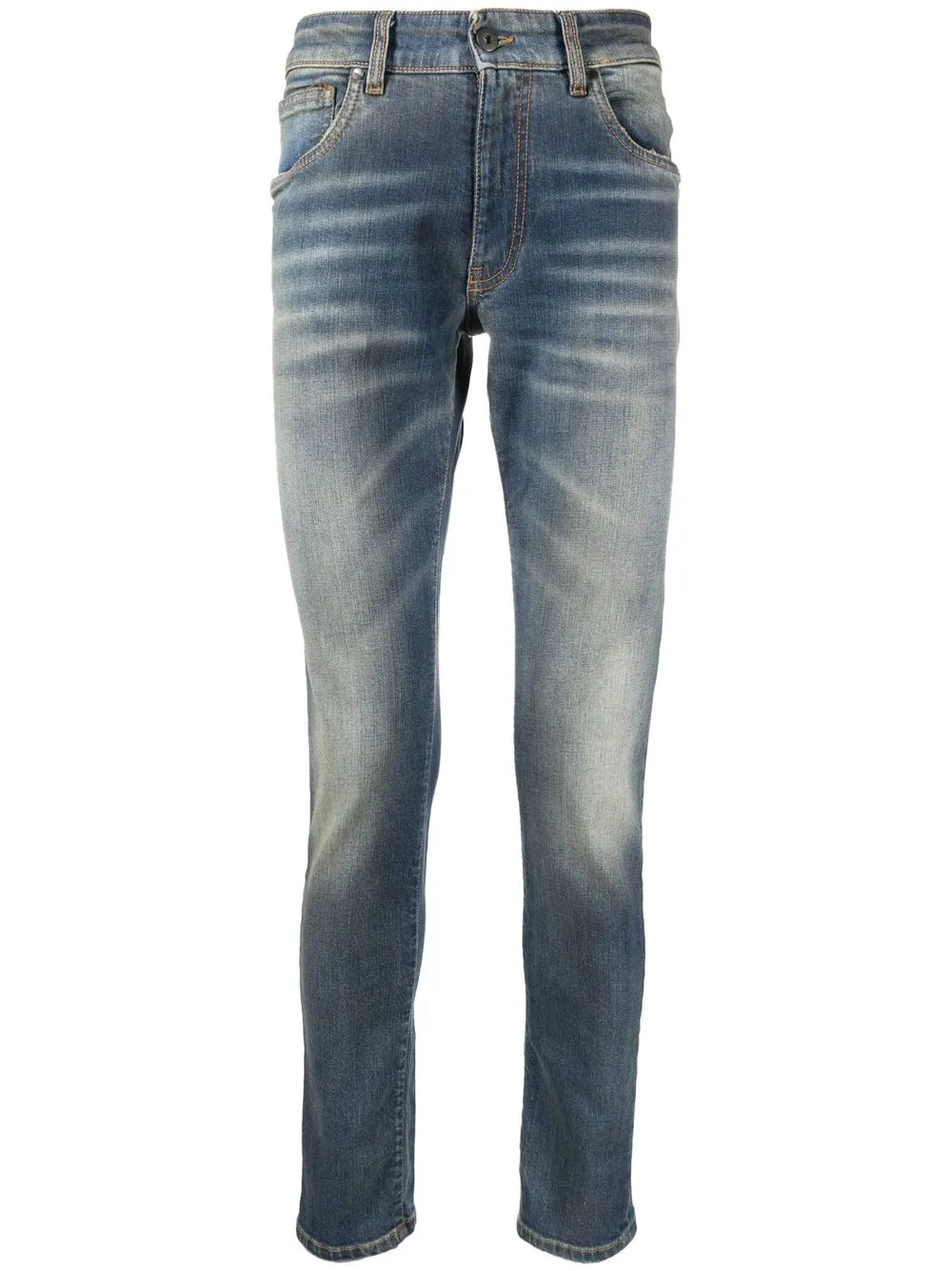 

Salvatore Santoro whiskered low-rise jeans - Blue