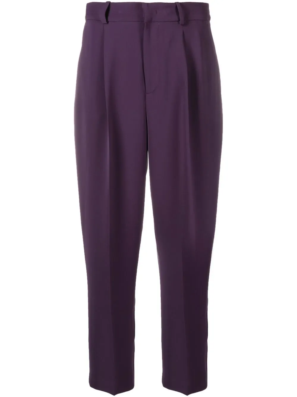 

PT Torino tapered-leg cropped trousers - Purple