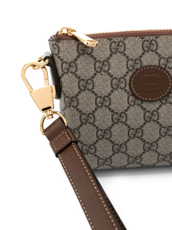 Gucci GG Supreme Messenger Bag | Brown | FARFETCH