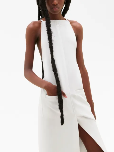 Courrèges square-neck midi dress 123CRO186PL0007 - 3