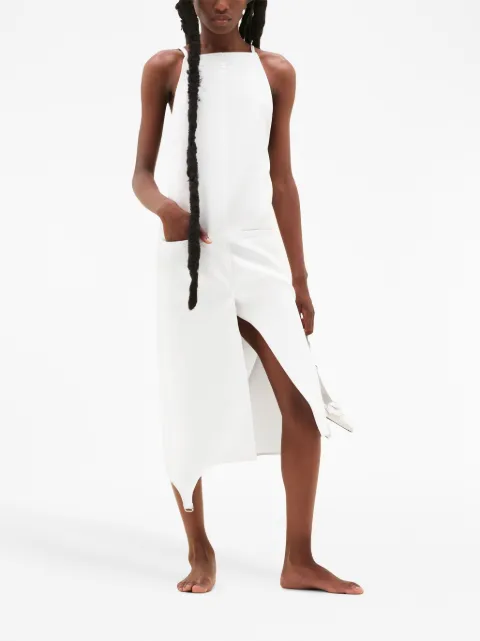 Courrèges square-neck midi dress 123CRO186PL0007 - 1
