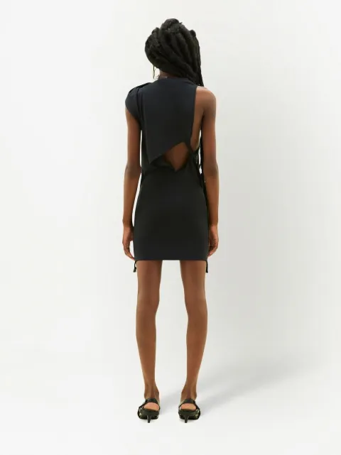 Courrèges cut-out gathered mini dress 123JRO181PA0043 - 3