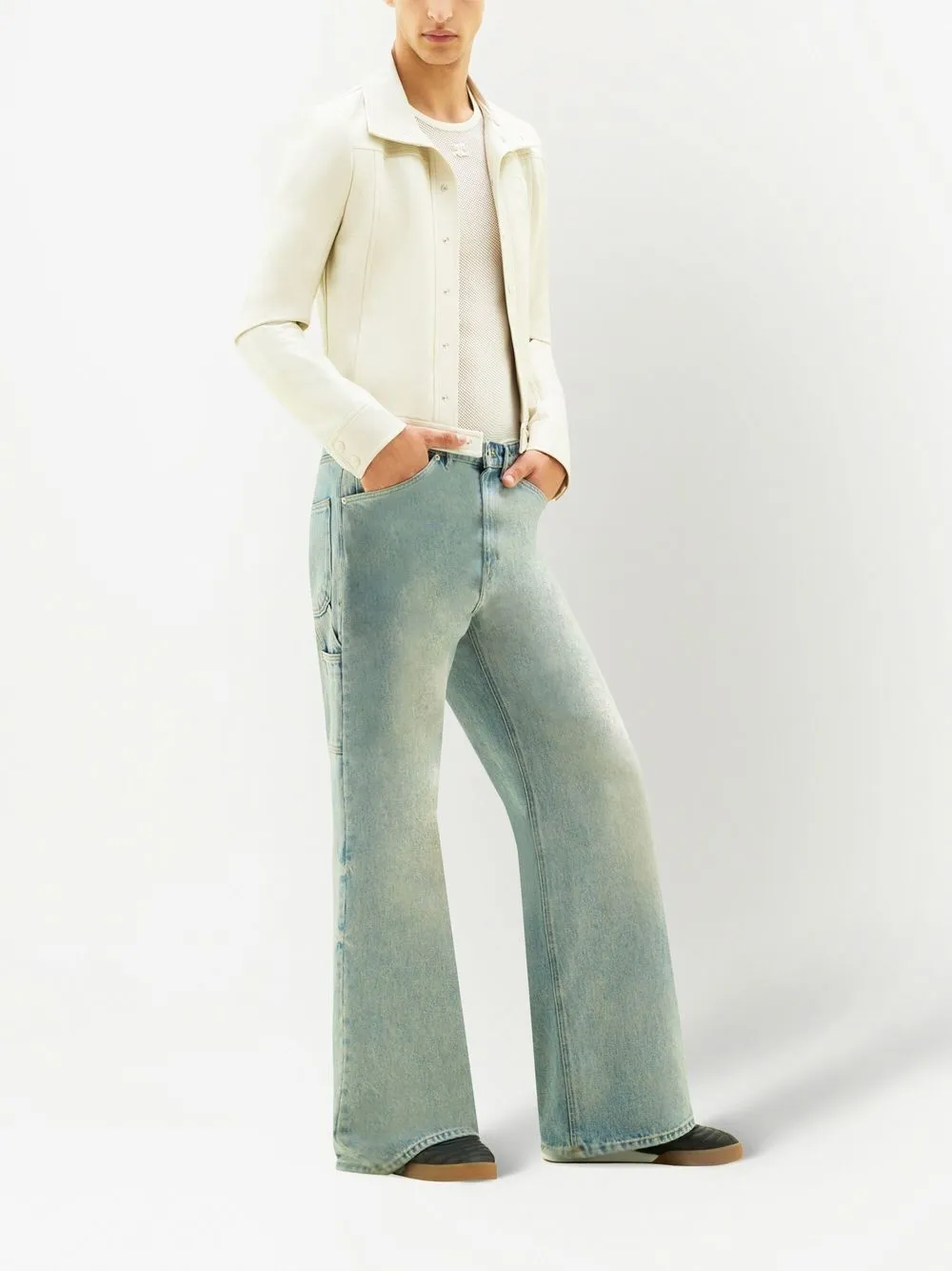 Courrèges Vinyl Jacket In White