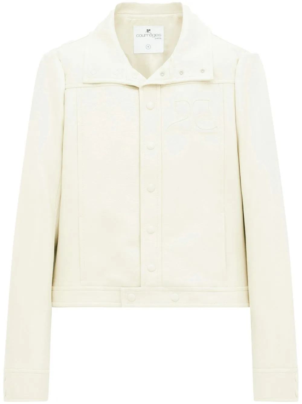 Courrèges surchemise à patch logo poitrine | blanc | Image 1