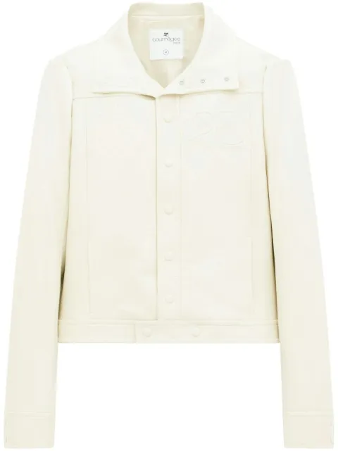 Courrèges sobrecamisa con parche del logo en el pecho
