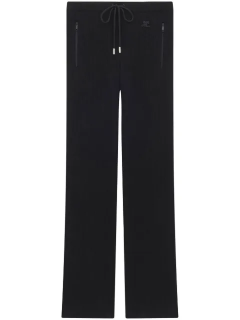 Courrèges iconique rib knit trousers  