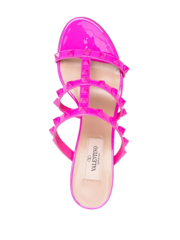 Valentino rockstud pink sandals new arrivals