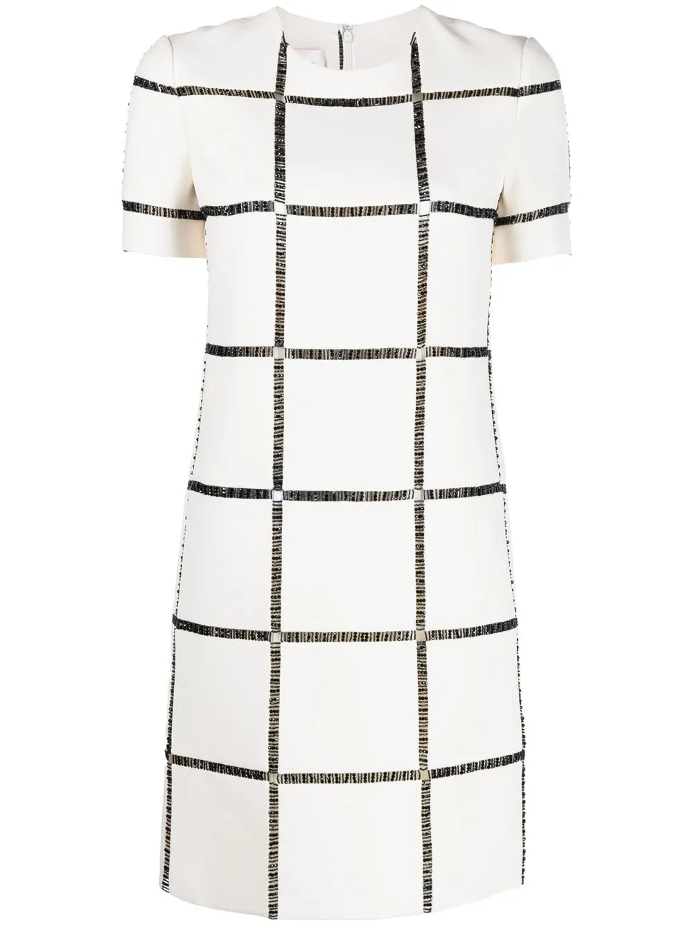 

Valentino bead-embellished shift dress - White