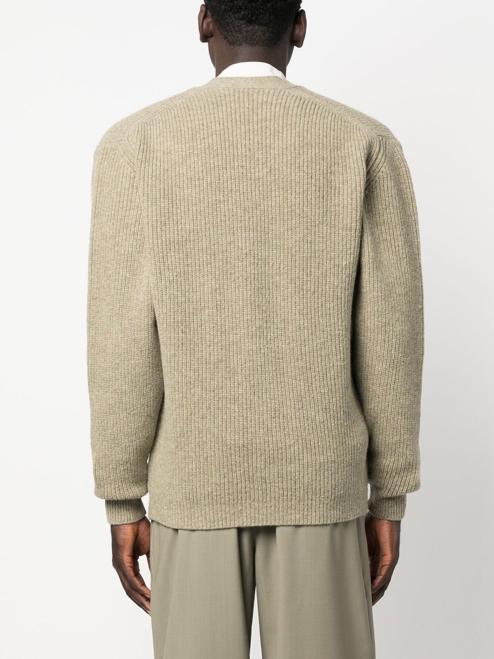 Lemaire V-neck ribbed-knit Cardigan - Farfetch