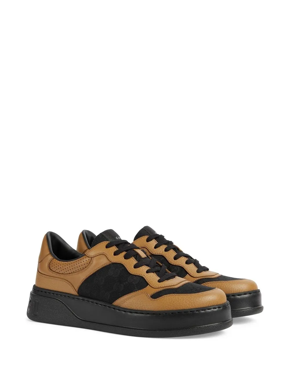 Gucci Sneakers met vlakken - Bruin