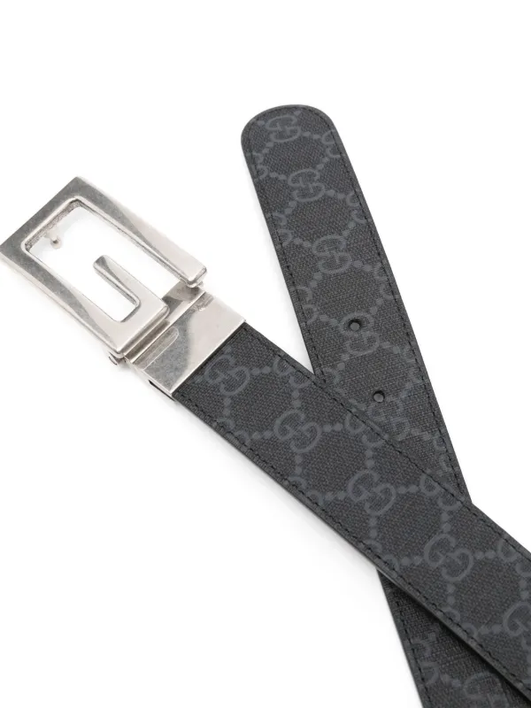 Gucci リバーシブル レザーベルト | ブラック | FARFETCH JP