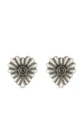 Gucci sterling silver Interlocking heart earrings