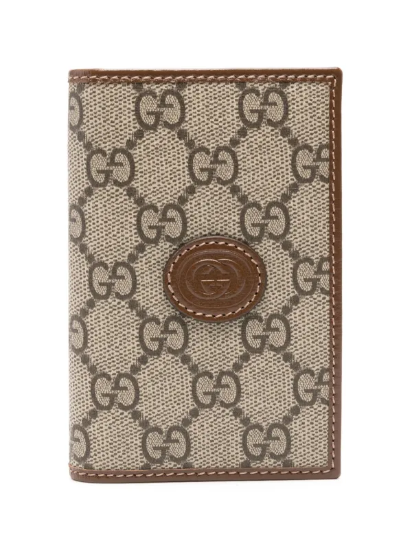 Gucci gg supreme canvas bifold wallet hot sale