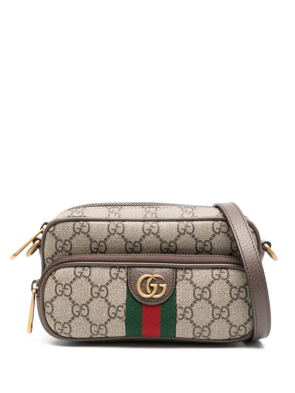 Gucci Mini Ophidia Messenger Bag Brown FARFETCH