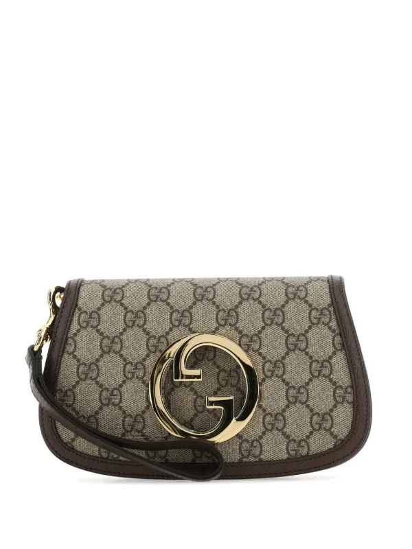 Gucci Mini Blondie Clutch Bag Brown FARFETCH CA