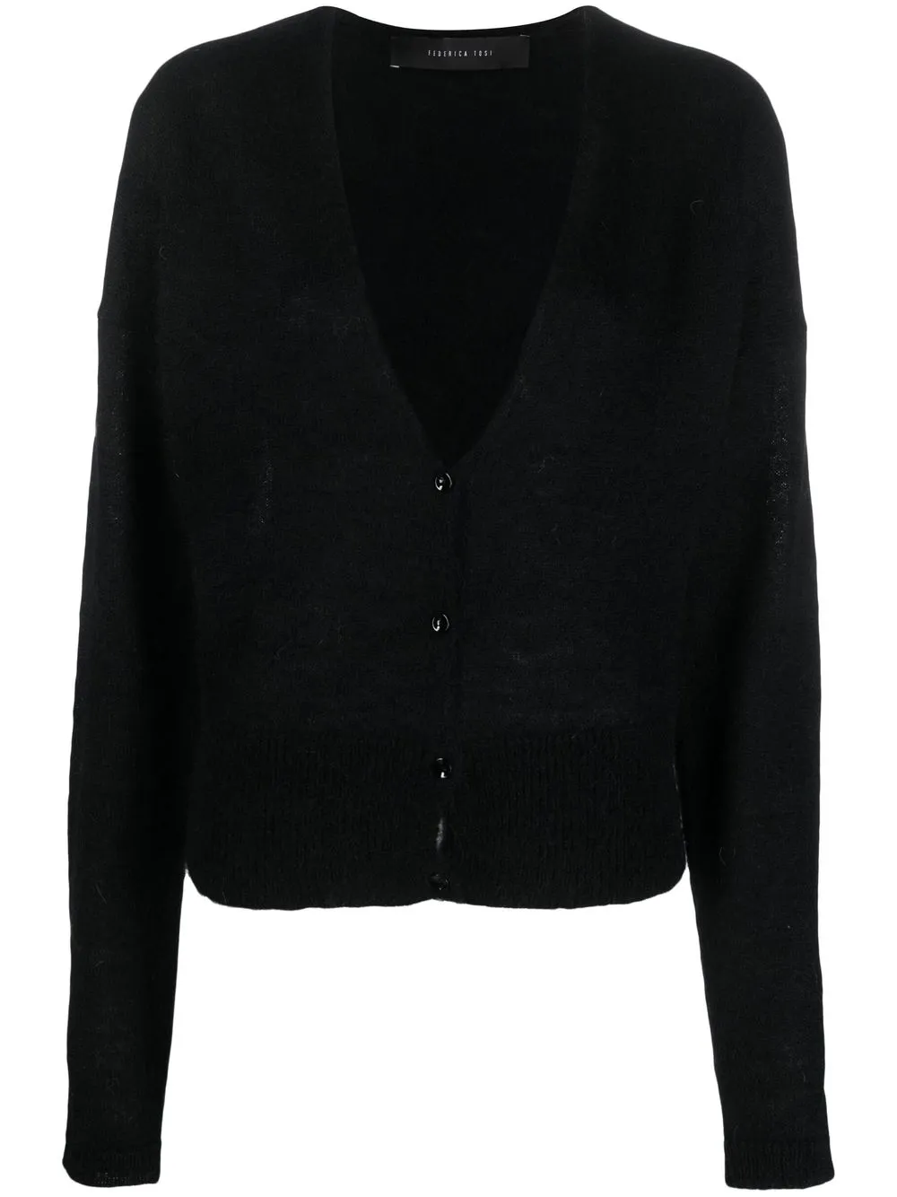 

Federica Tosi V-neck knitted cardigan - Black