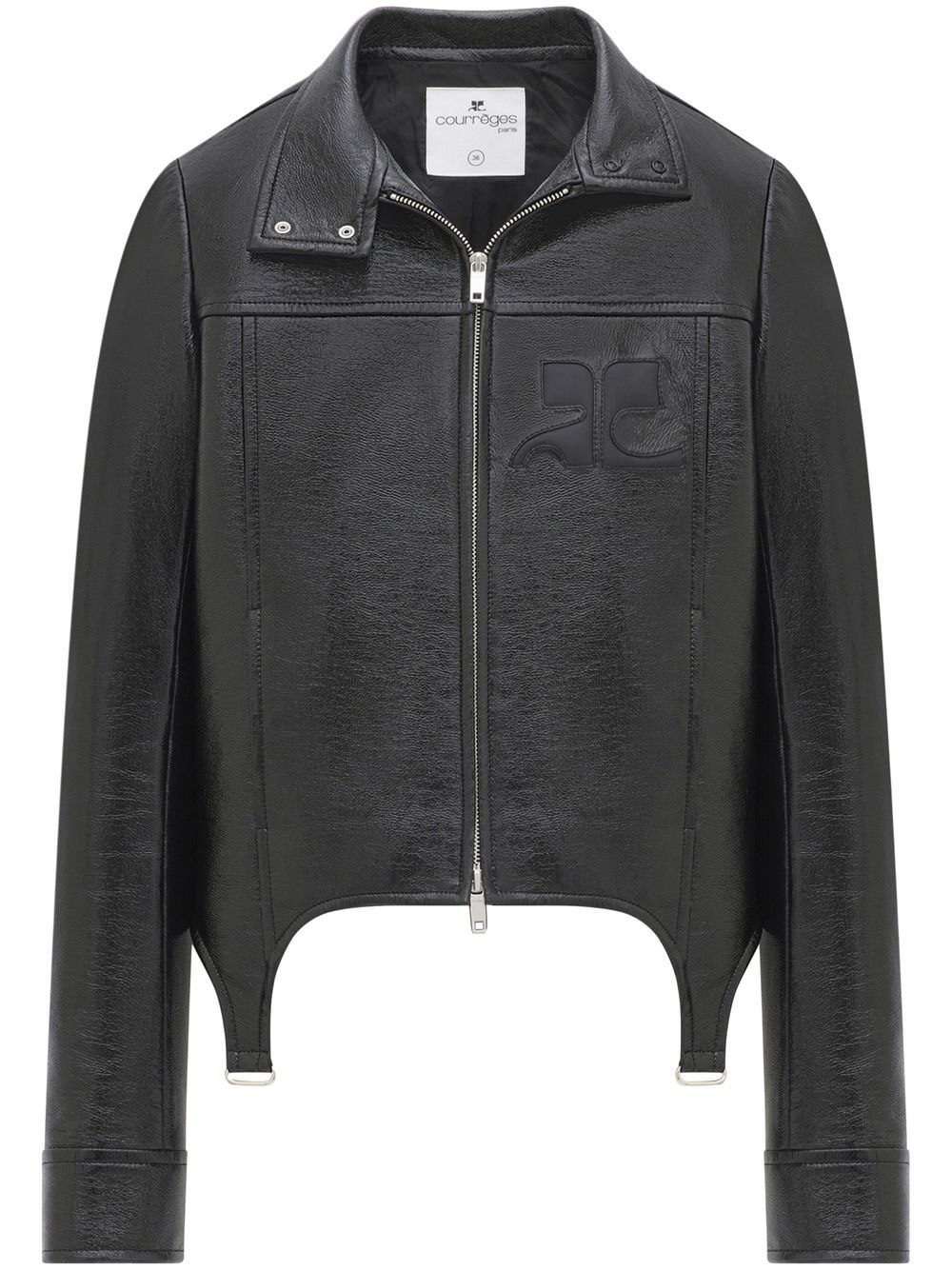 Courrèges zip-up bomber jacket – Black