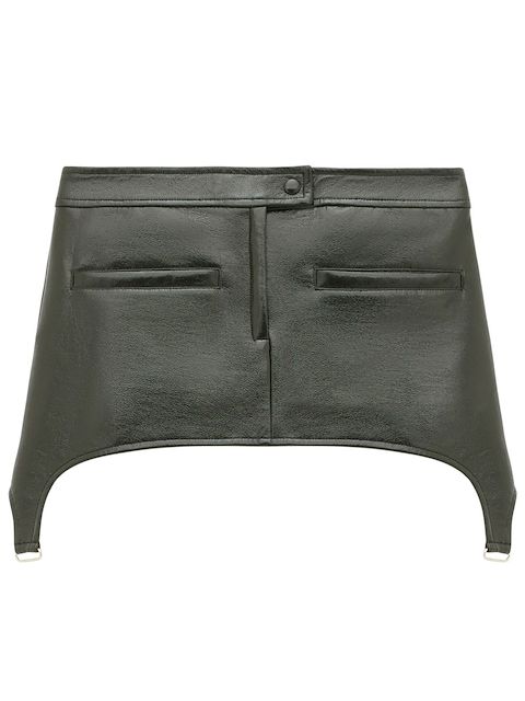 Courrèges Bretelles Vinyle ミニスカート 