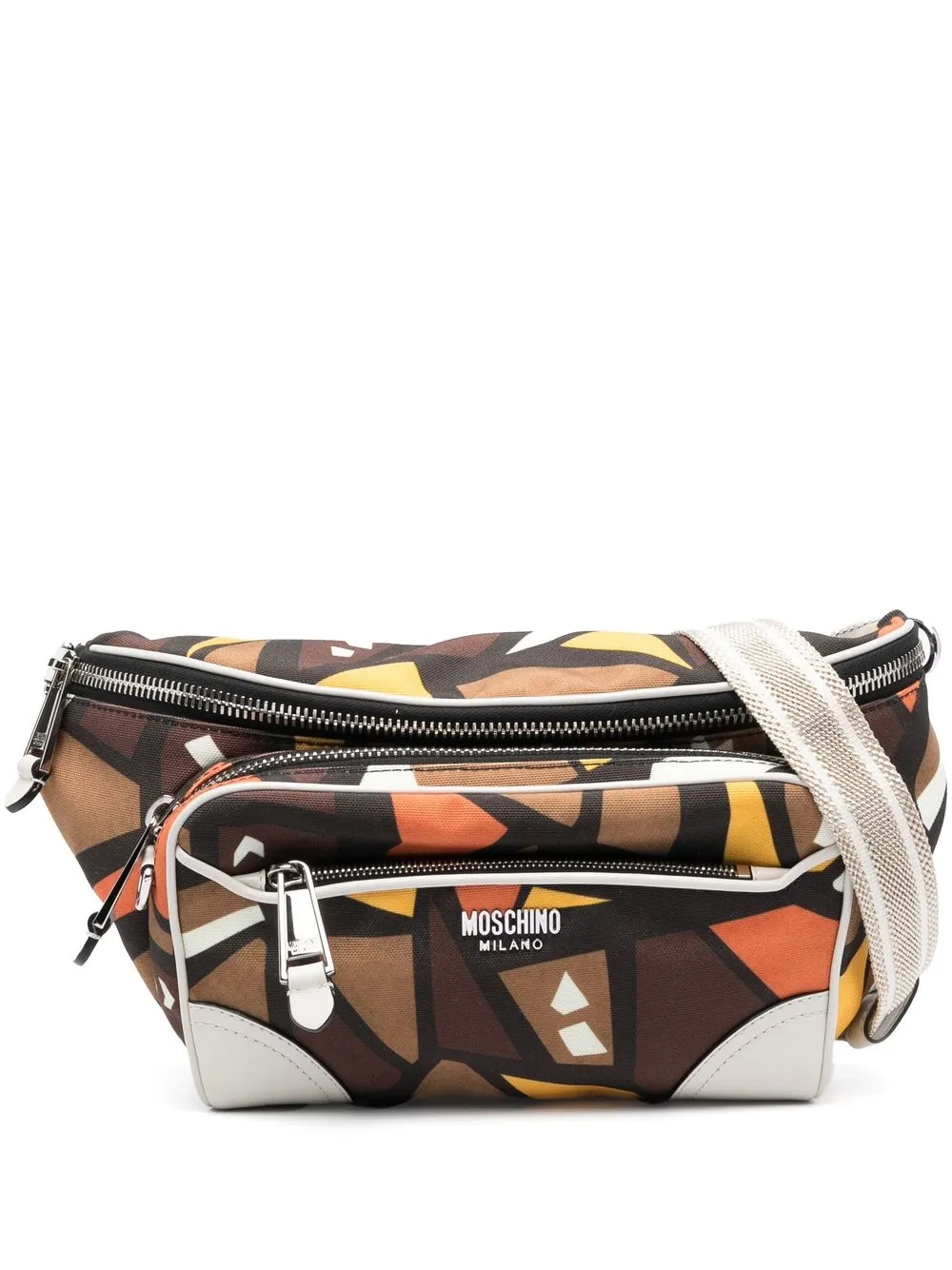 

Moschino abstract-pattern belt-bag - Brown