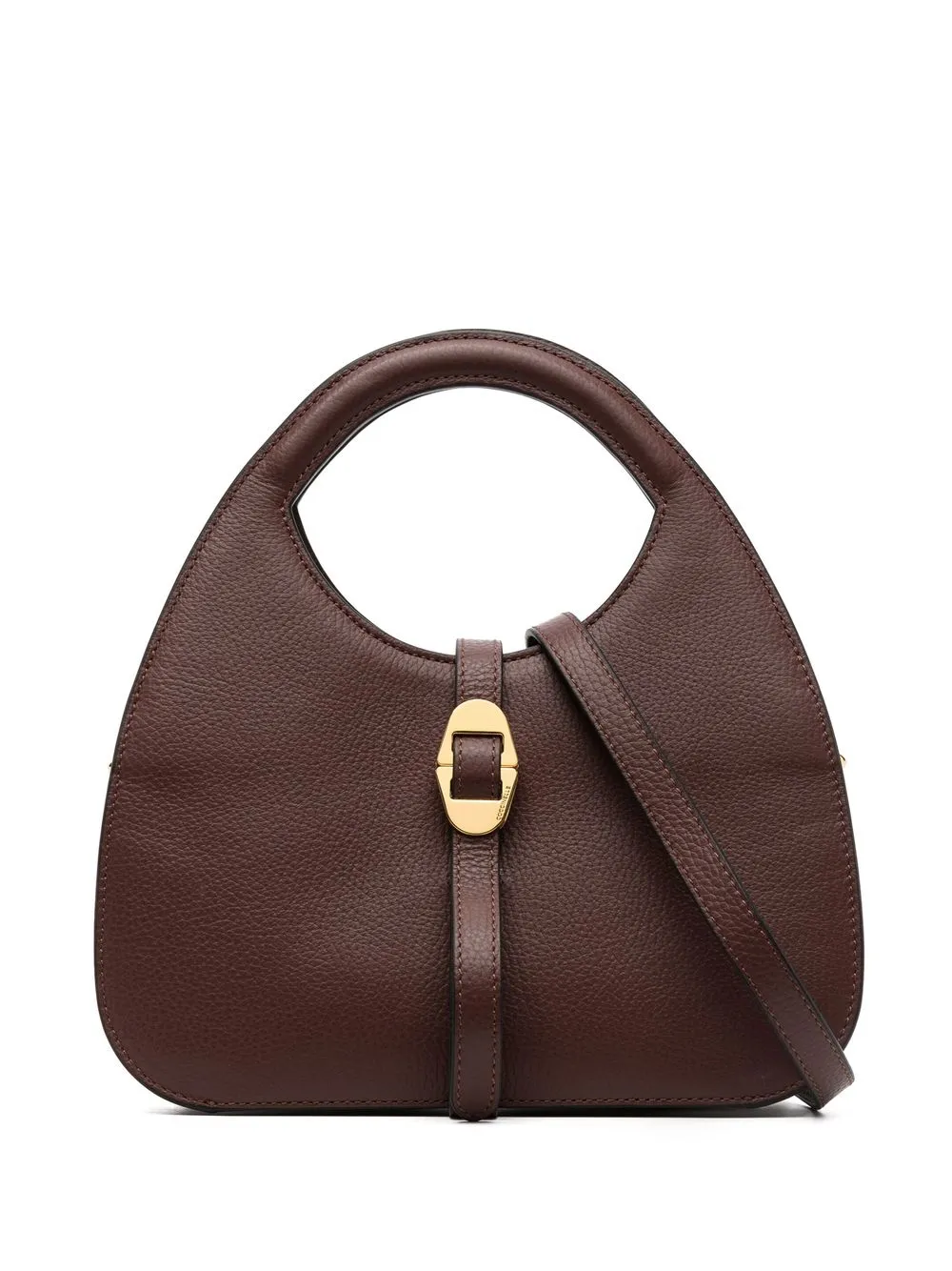 

Coccinelle logo-detail leather tote bag - Brown