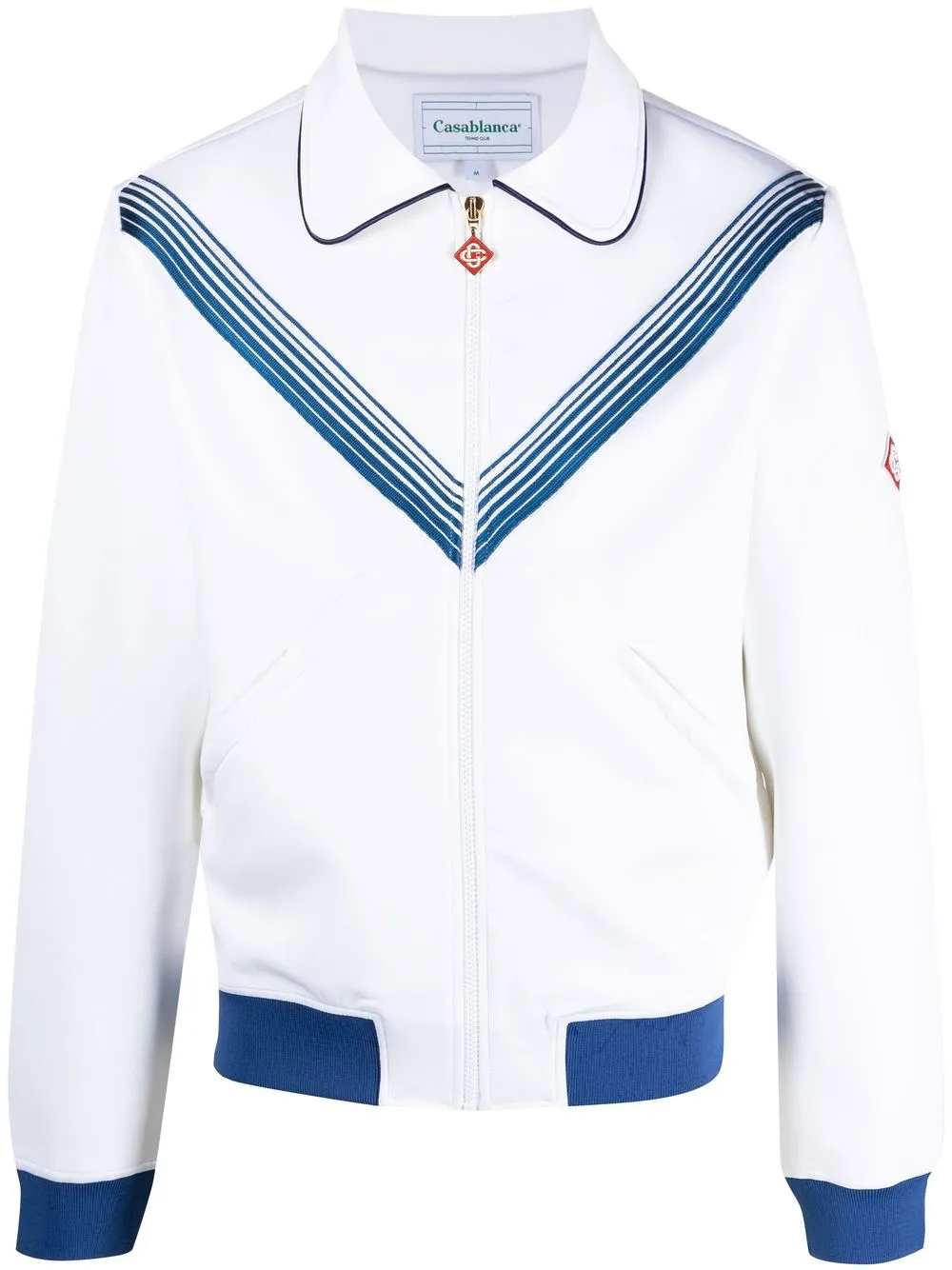 

Casablanca envelope zip-up jacket - White