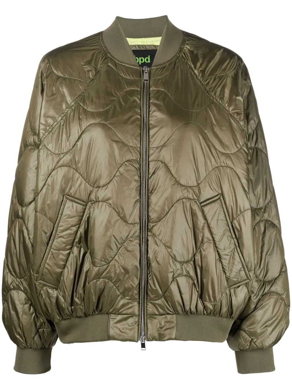 

Bpd zip-up padded jacket - Green