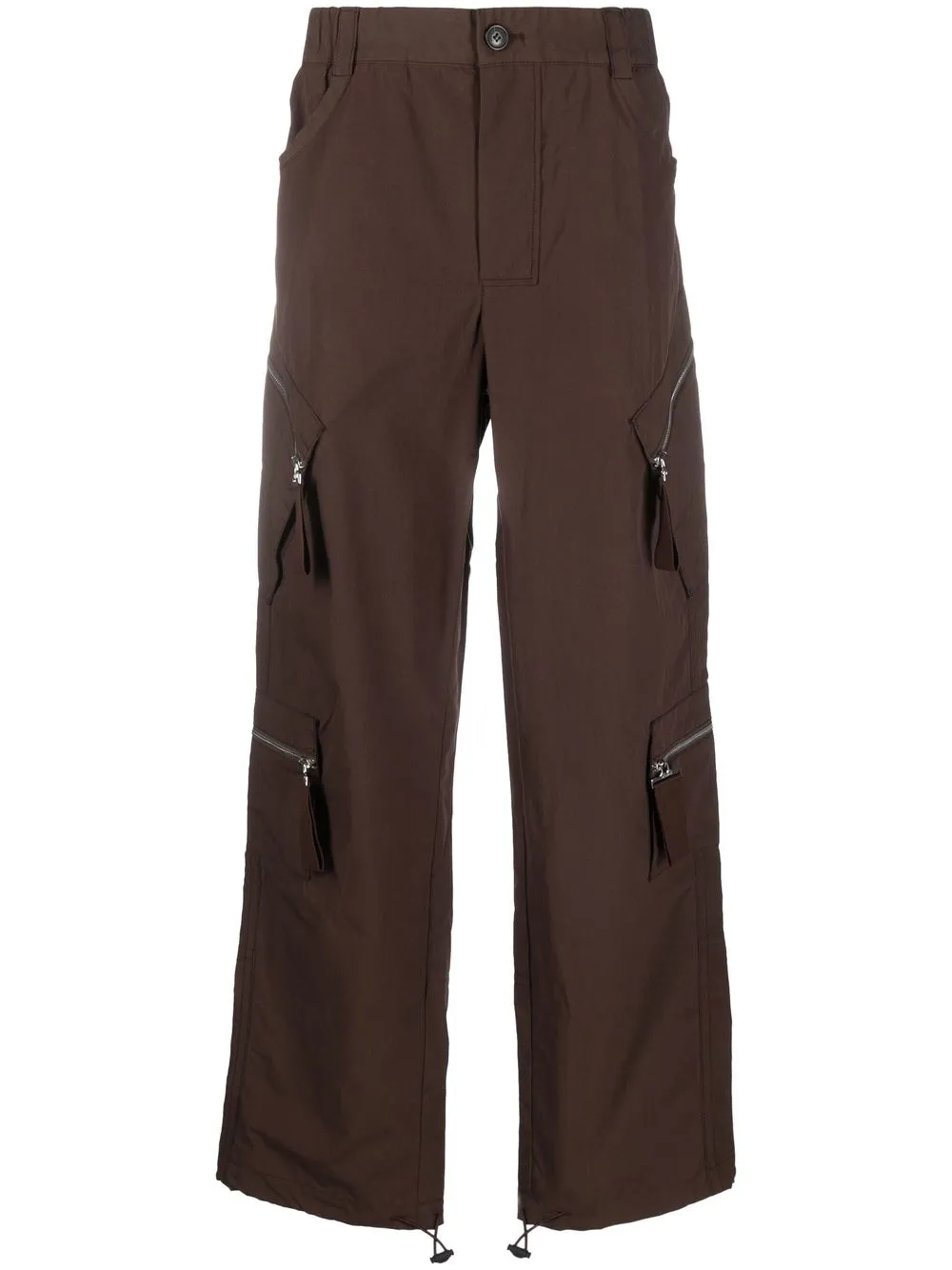 

Jacquemus multiple-pocket straight-leg trousers - Brown