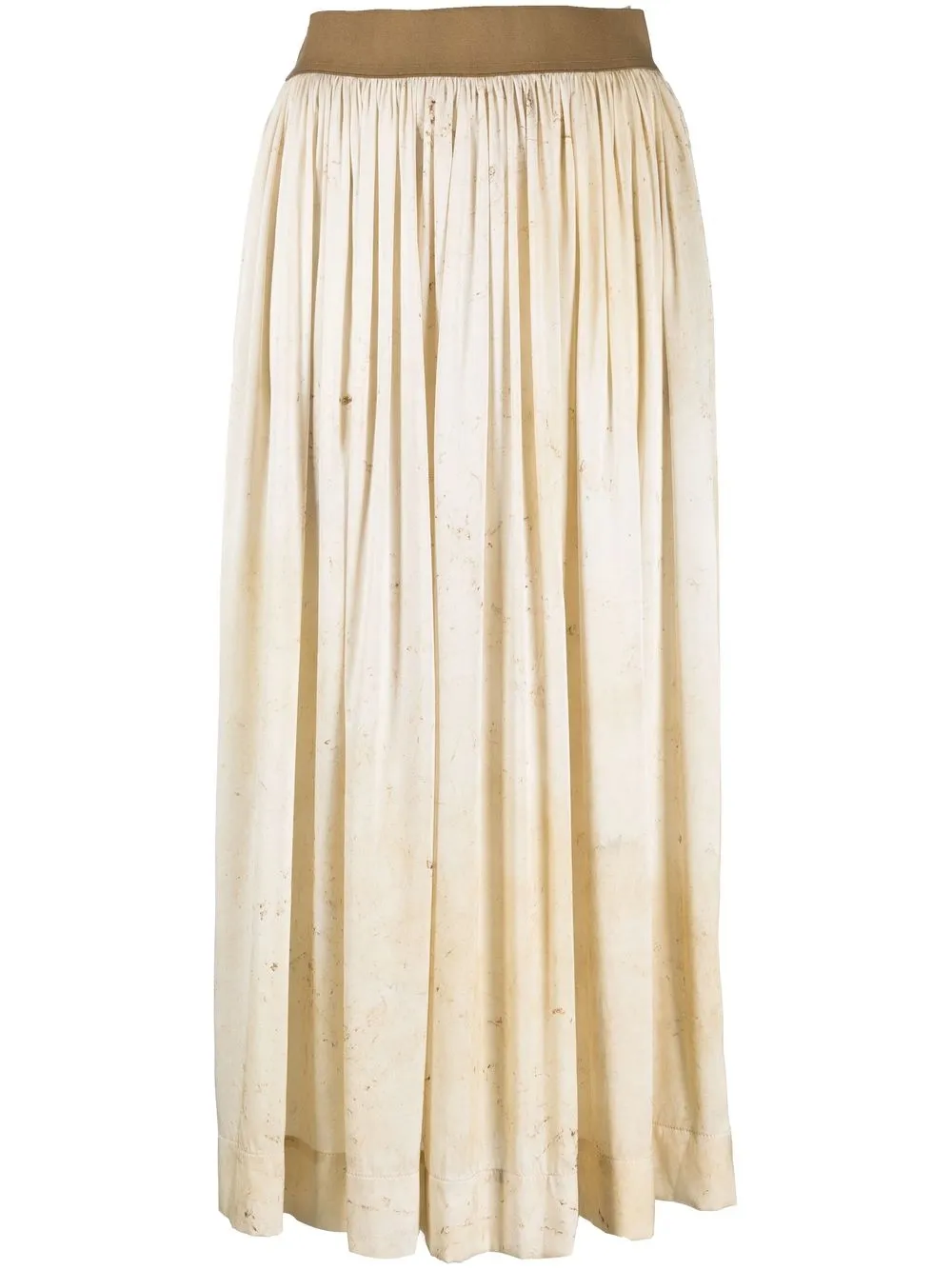 

Uma Wang ruched midi skirt - White