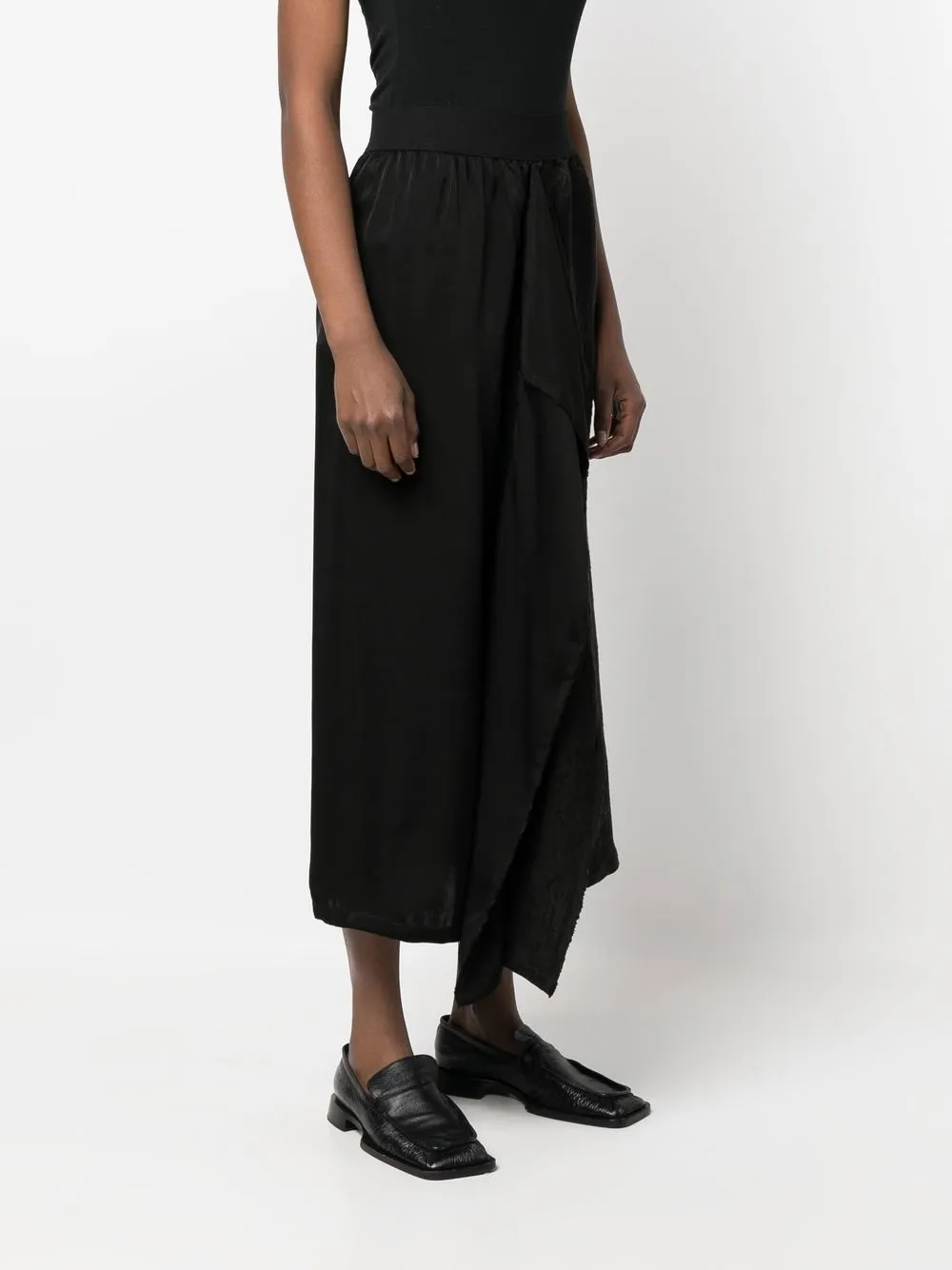  Uma Wang Klassischer Jacquard Midirock   Schwarz 