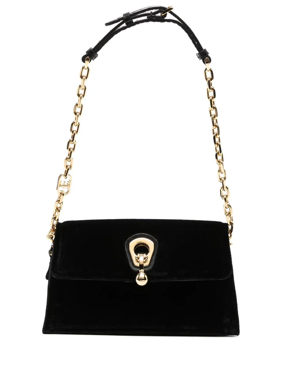 

Ermanno Scervino La 54 velvet mini bag - Black