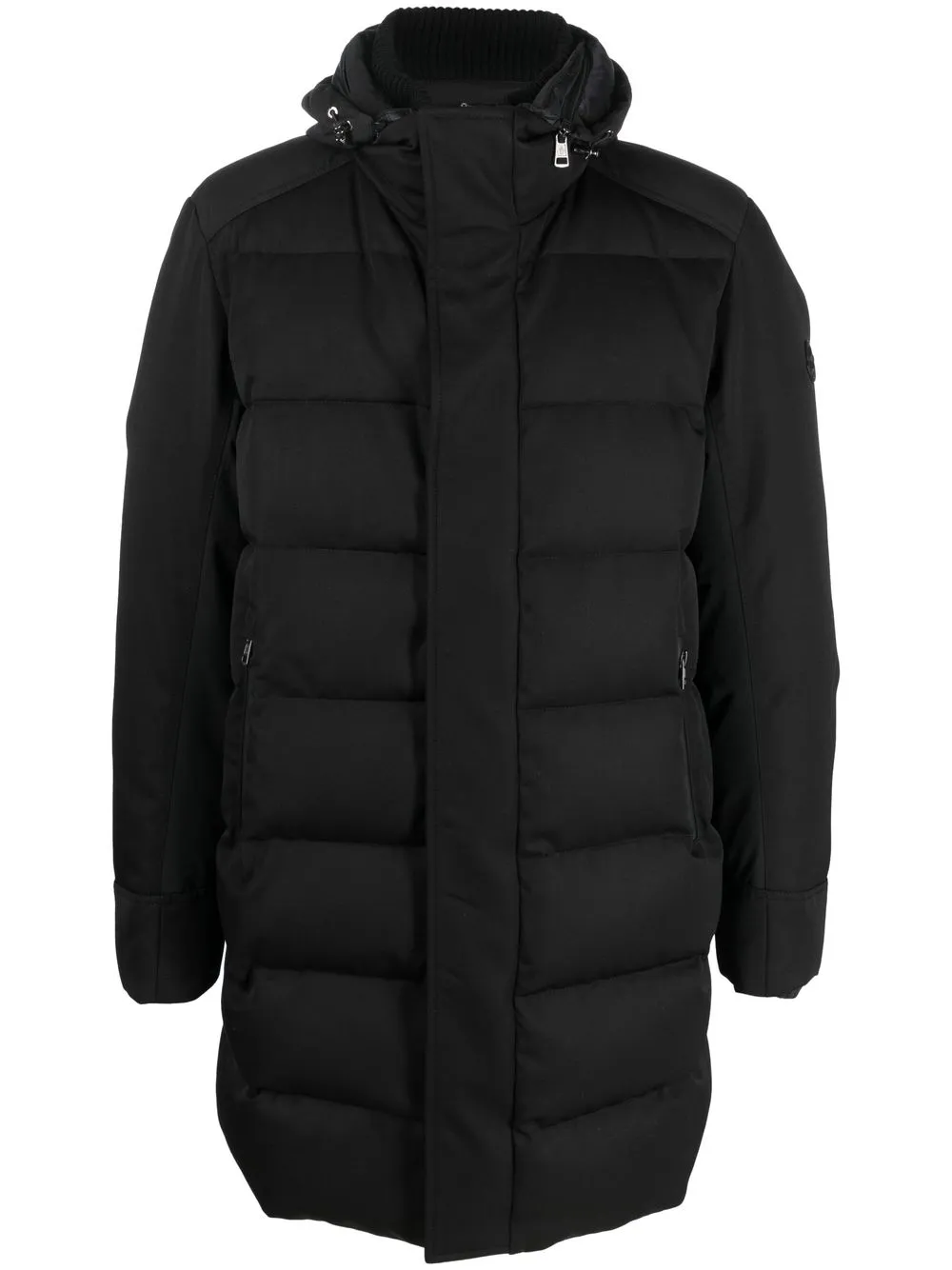 

Moncler oversize padded down coat - Black