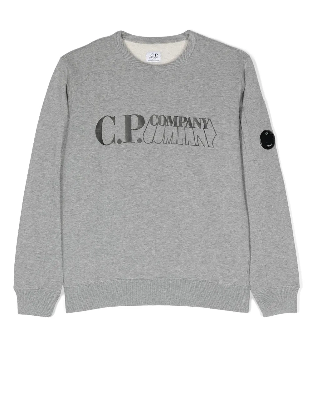 

C.P. Company logo-print long-sleeve sweatshirt - Grey