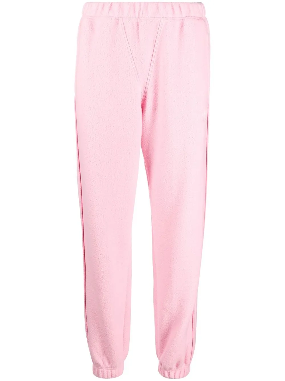 

adidas logo-embroidered fleece track pants - Pink