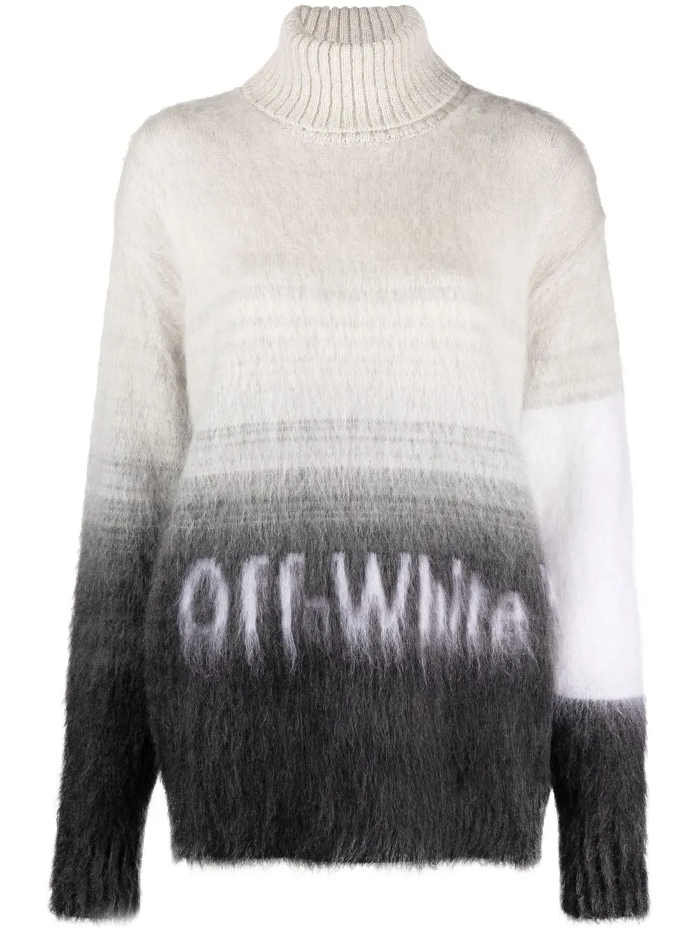 

Off-White intarsia-knit logo roll-neck jumper