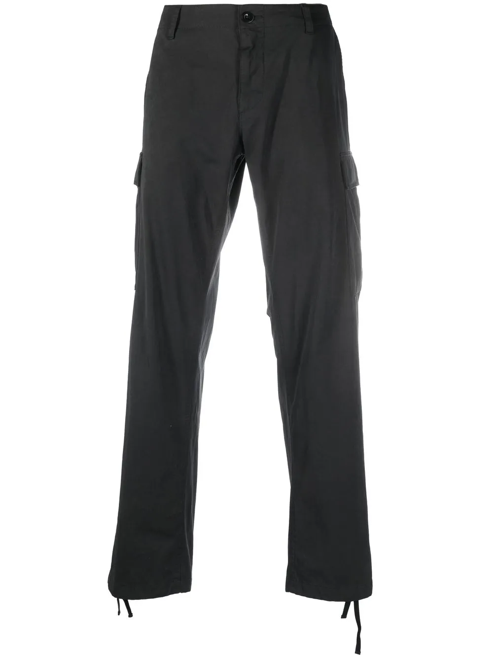 

Ten C straight-leg cotton cargo trousers - Black