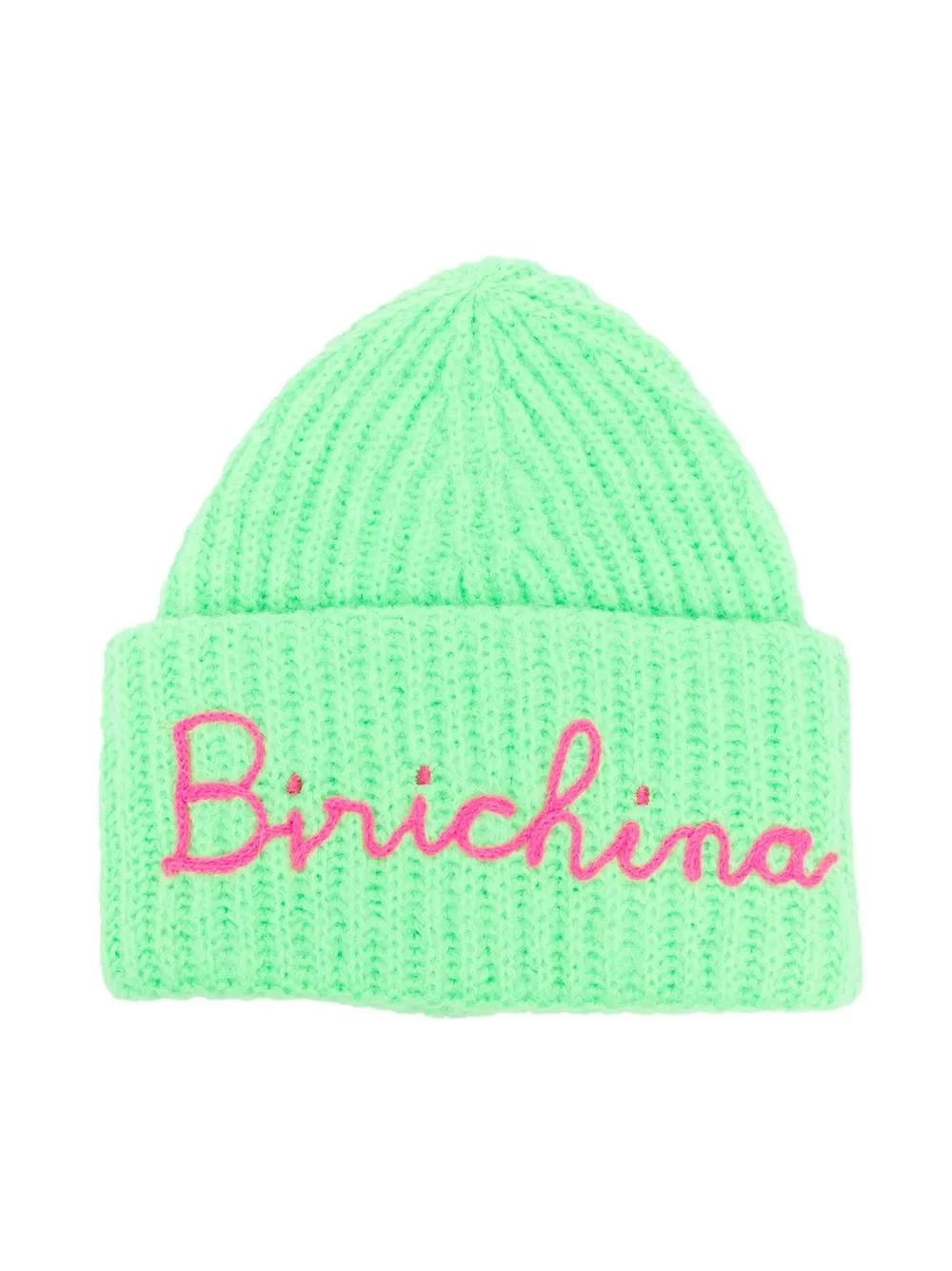 

MC2 Saint Barth Kids embroidered logo beanie - Green