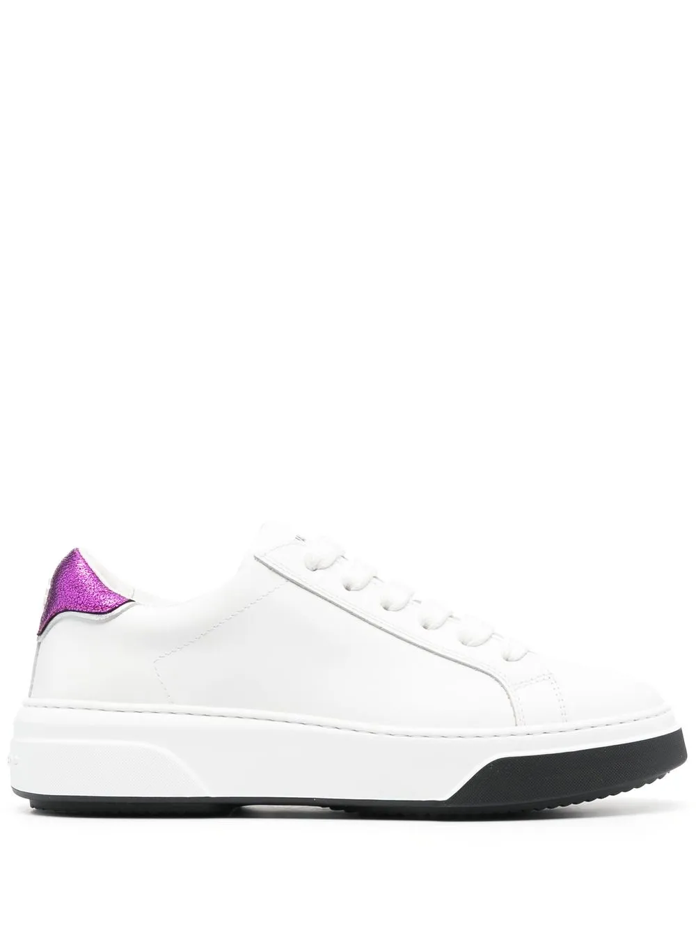 

Dsquared2 tenis con agujetas y logo estampado - Blanco