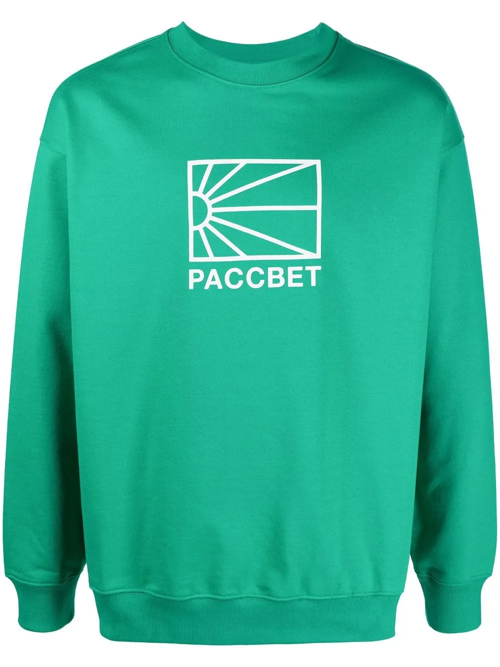 

PACCBET suéter con cuello redondo y logo estampado - Verde