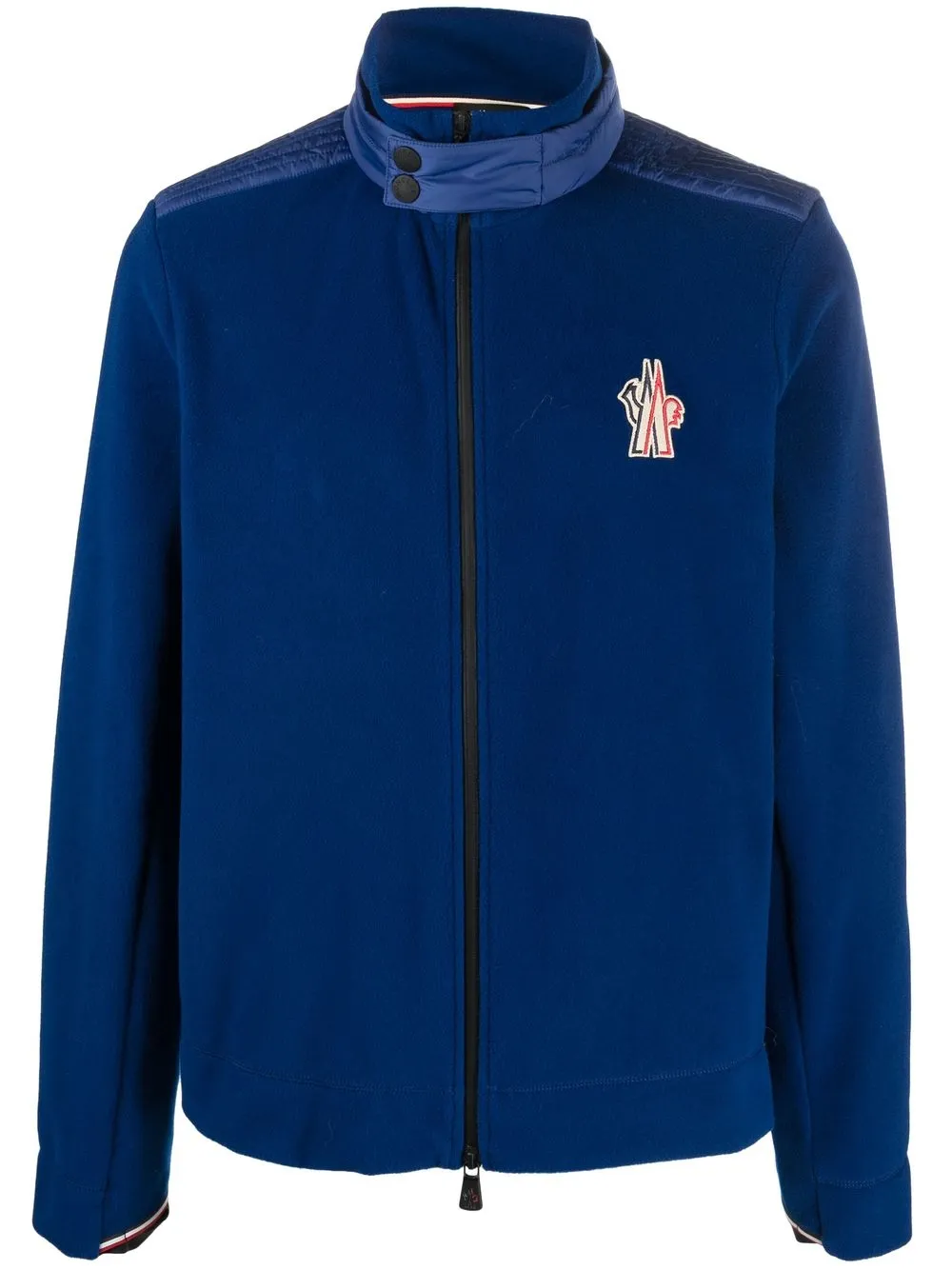 

Moncler Grenoble embroidered-logo fleece jacket - Blue