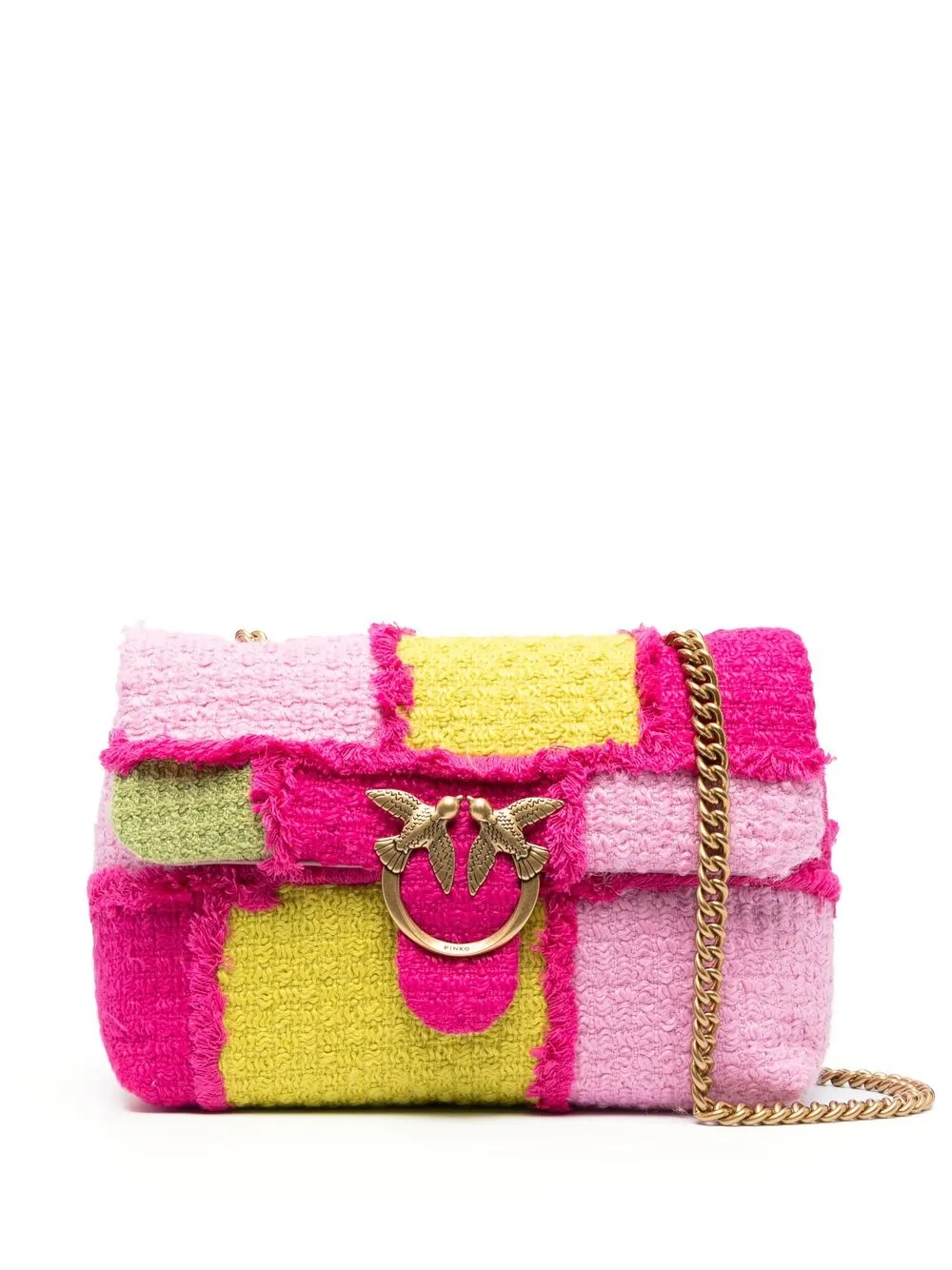 

PINKO Classic Love Puff patchwork shoulder bag