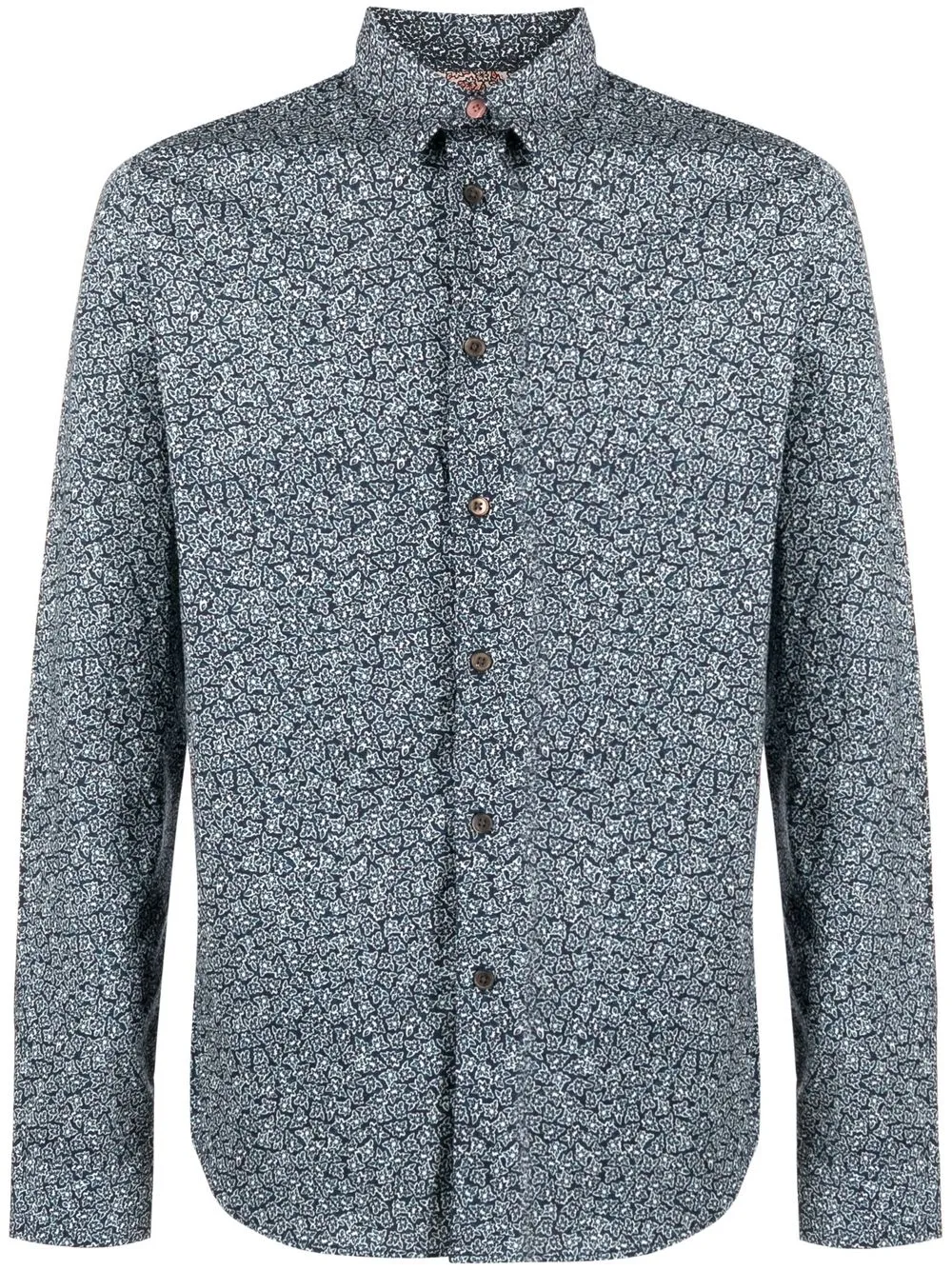 

PS Paul Smith floral-print stretch-cotton shirt - Blue