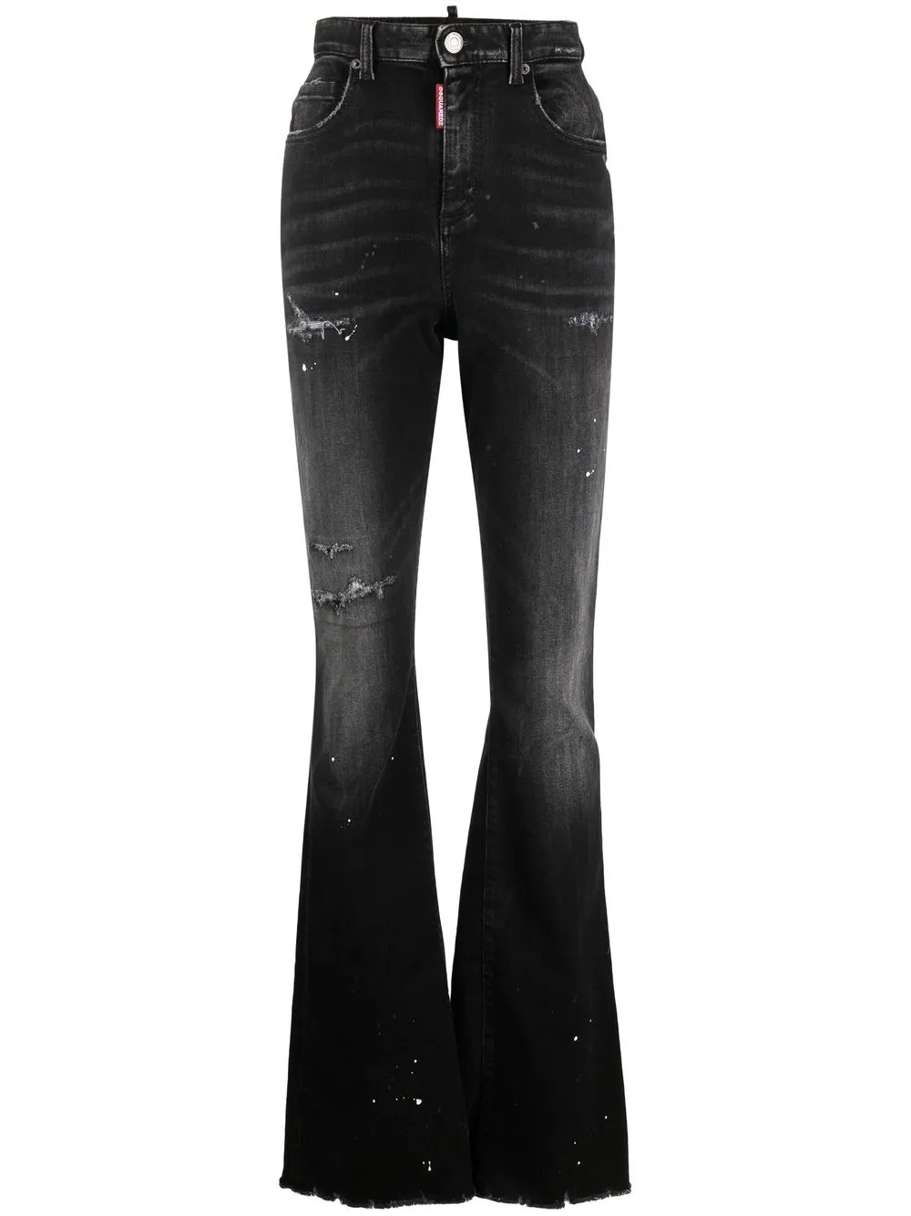 

Dsquared2 distressed-effect flared jeans - Black