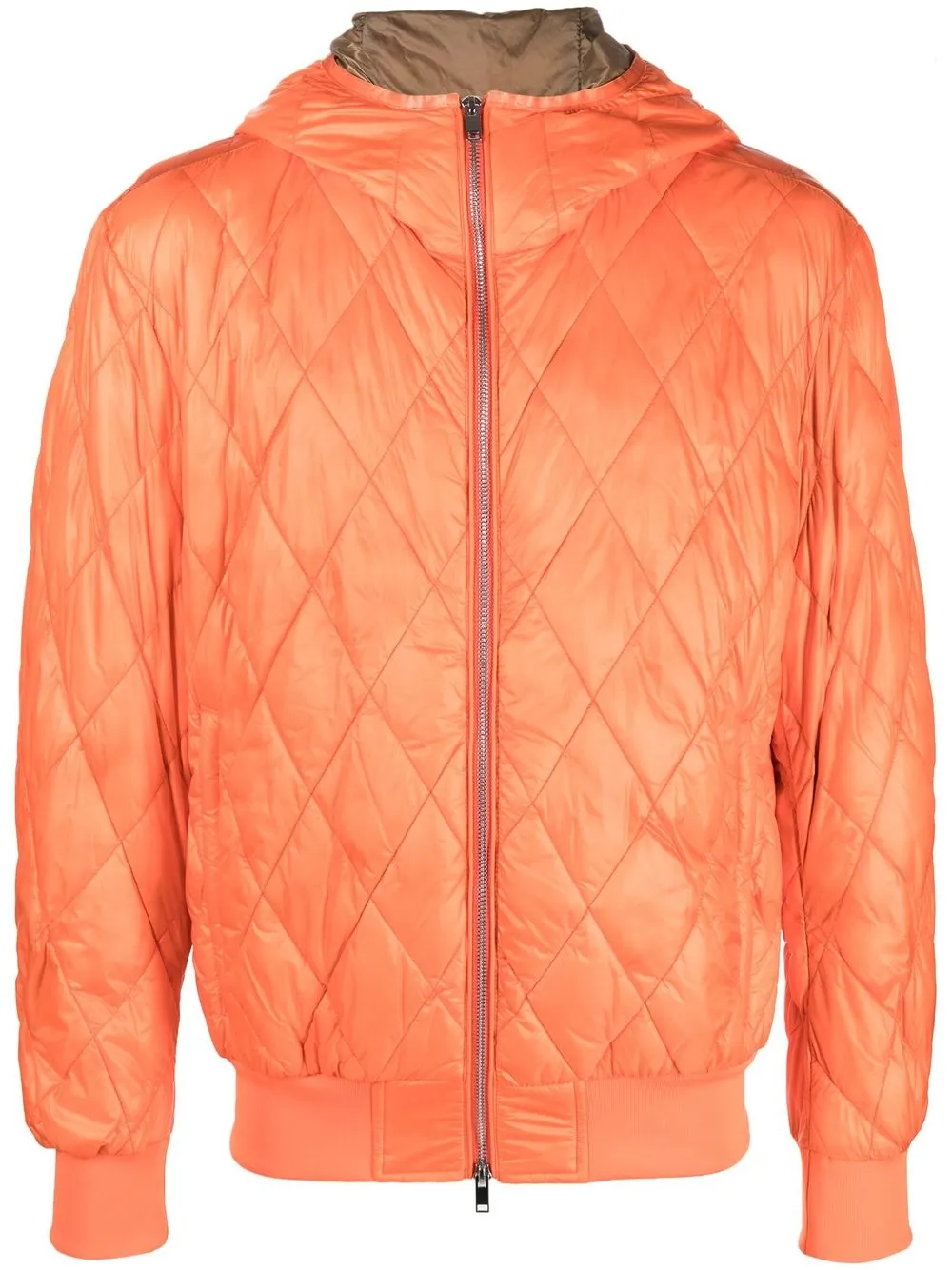 

Bpd zip-up quilted jacket - Orange