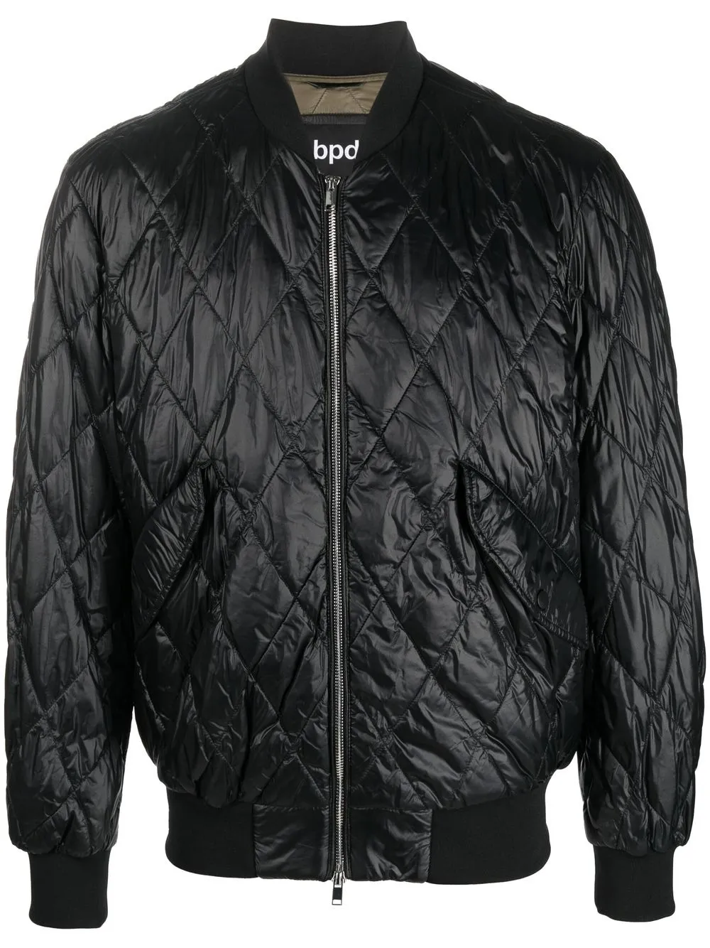 

Bpd zip-up quilted jacket - Black