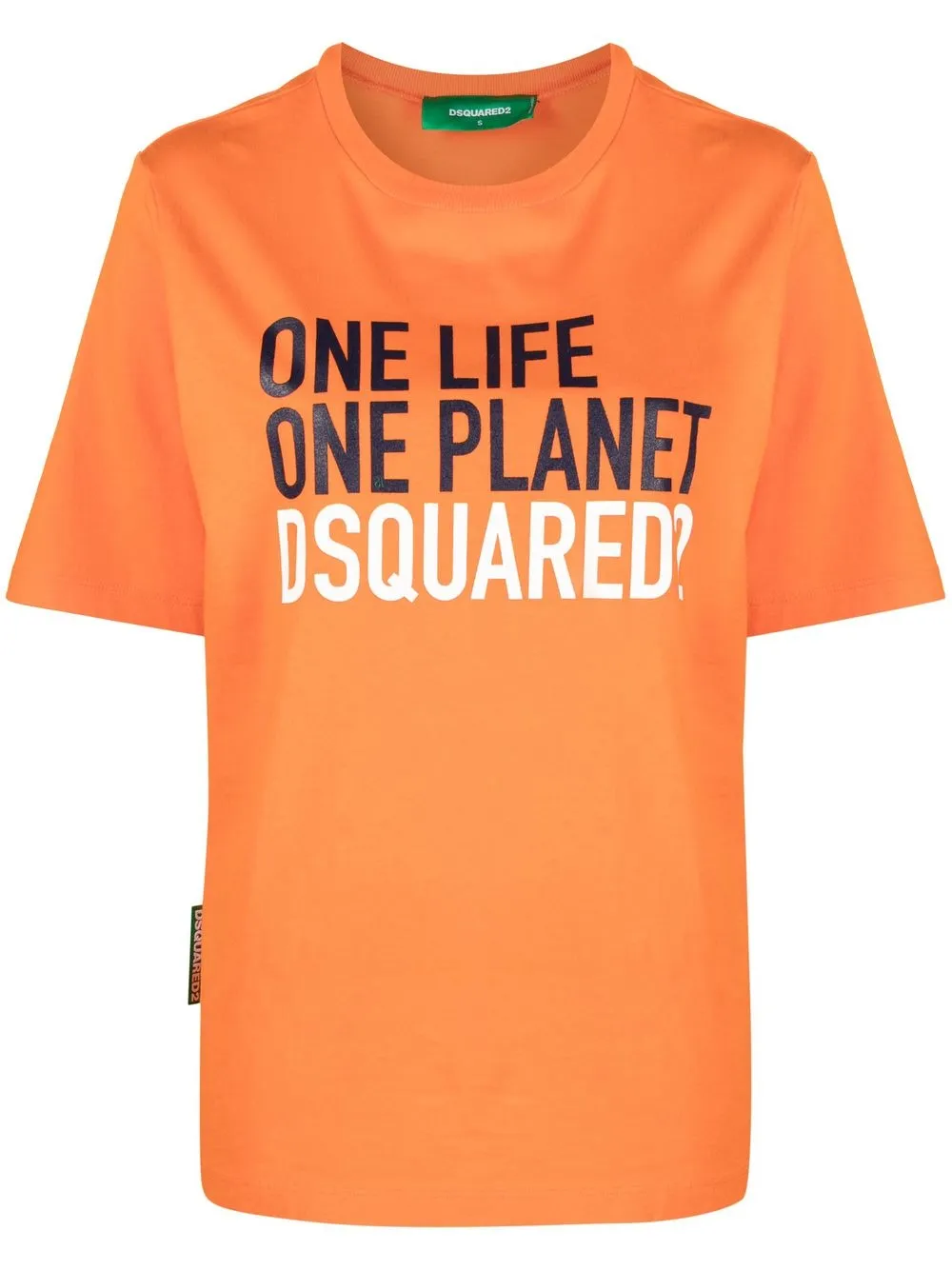 

Dsquared2 slogan-print T-shirt - Orange